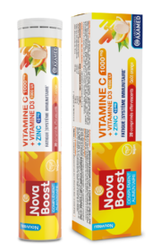 Vitamine C1000+Zinc+D3 effervescente Vegan - Novaboost