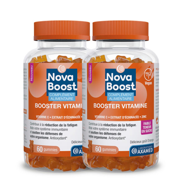 gummies vitamines immunité-novaboost-goût orange-vegan-lot-2