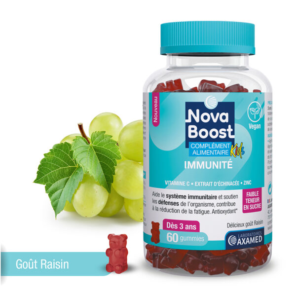 Gummies enfants immunité-goût raisin-Vega-Novaboost