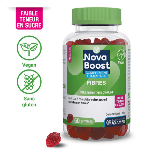 gummies fibres-novaboost-vegan-goût fraise