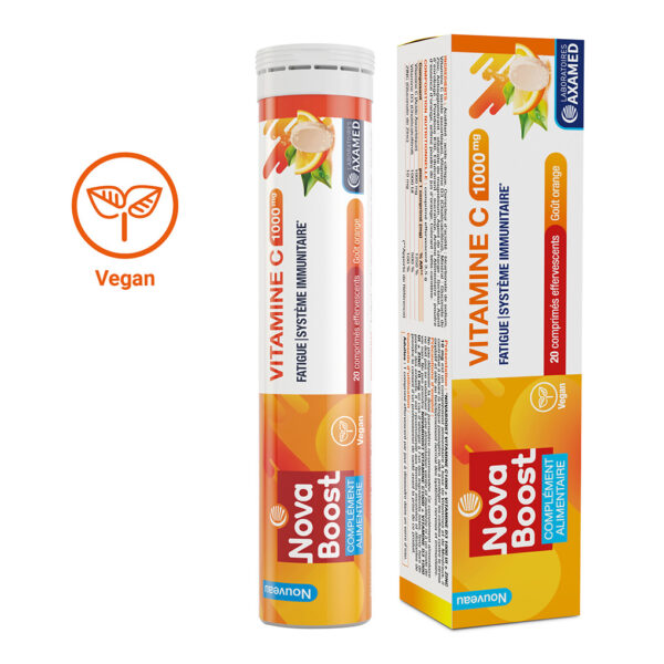 Vitamine C1000 effervescente Vegan - Novaboost
